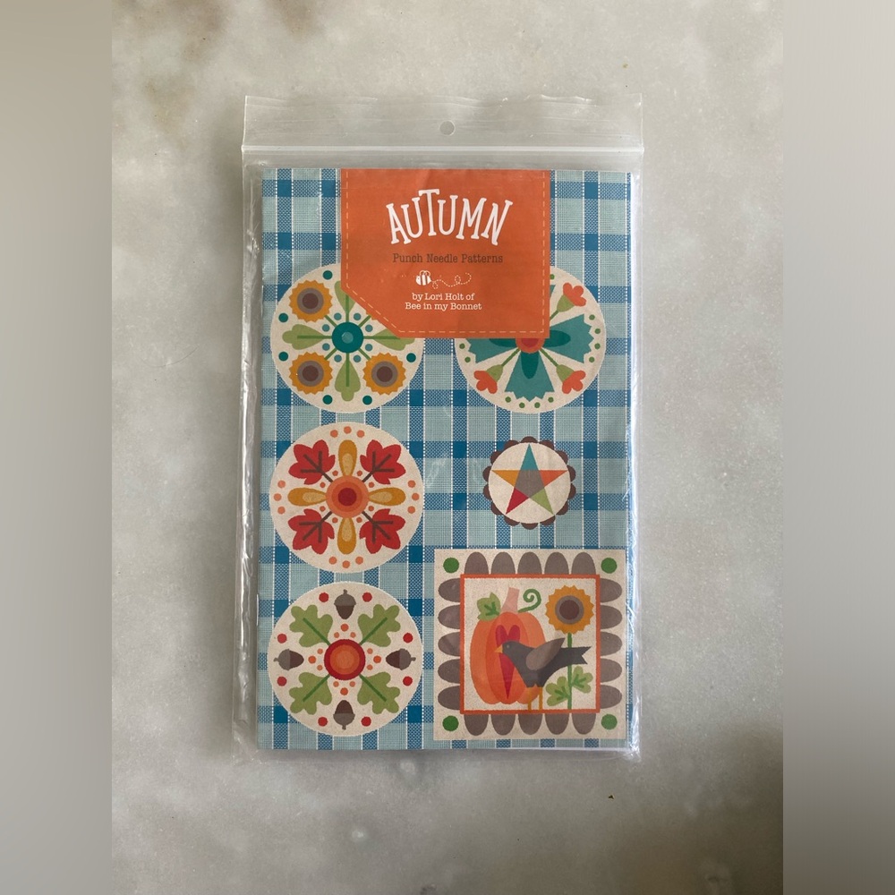 New! Autumn Lori Holt, Punch Needle, Pattern, Riley Blake, Quilters Gift, Sewing